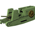 Full-assembly-With-Heavy-gun-BL-60-pounder.png Gun Carrier Mk.I (WW1, British Empire)
