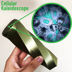 Kaliedoscope Demo Image.png Free STL file Cellular Kaleidoscope・3D print object to download