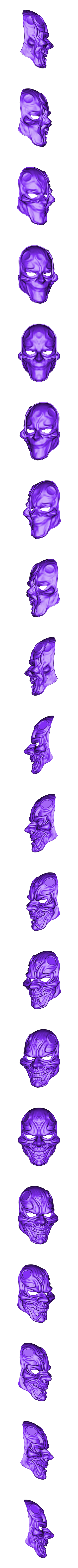 HannyaMask.stl Hannya Mask -Satan Mask - Demon Mask for cosplay