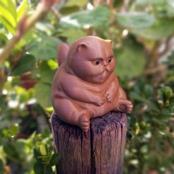 Gatito-pensador-cap-3.jpg STL file Thinking cat・Model to download and 3D print
