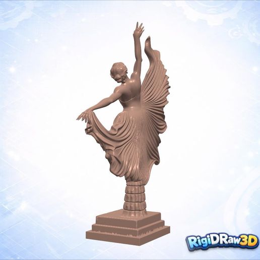 ♀️ Elegant Female Dancer Stone Sculpture – RDW3D-1LAEE・ STL File for 3D ...