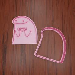FlorkCorazon002-Stamp-Cortador.jpg STL file STAMP FLORK HEART #2・3D printing template to download