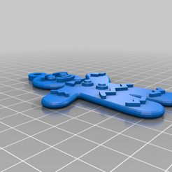 GingerbreadMan.png Free STL file Gingerbread Man Ornament・3D printing design to download
