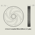 Wheel_3.5.png Two Part Modular Compliant Wheel Set