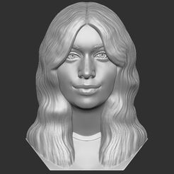 1.jpg Fichier STL Buste de Camila Cabello pour l'impression 3D・Design à télécharger et à imprimer en 3D
