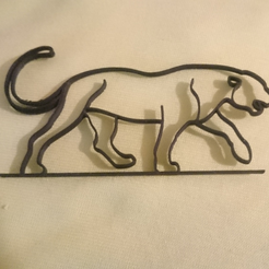 Capture d’écran 2017-06-02 à 15.01.15.png Free STL file One Line Panther・3D printer design to download