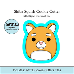 Etsy-Listing-Template-STL.png Shiba Squish Cookie Cutter | STL File