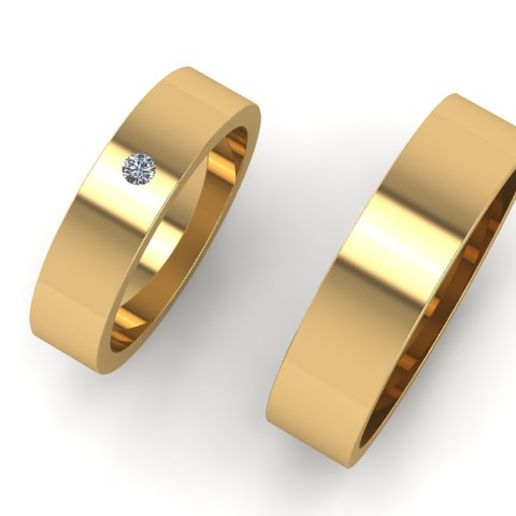 Rings Wedding 3D model