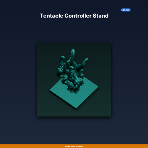 Tentacle Controller Stand - 3D Printable STL File