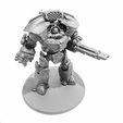 Custom_Telemon_Printed_1.jpg STL file CUSTOM CUSTODES TELEMON DREADNOUGHT (FIST & CANNON LOADOUTS)・3D printer model to download