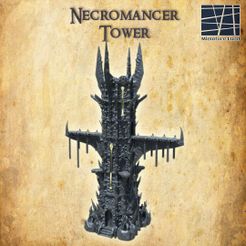 Necromancer-Tower-1.jpg Archivo 3D Torre del Nigromante 28 mm Terreno de Mesa・Modelo de impresora 3D para descargar