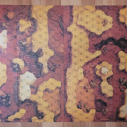🗺️ BATTLETECH TERRAIN MAP SET#5: DEEP CANYON #1 (WITH SUBLEVELS)・Free ...