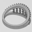 wf2.jpg Fichier STL Bague mode à lèvres diamantées en treillis métallique tressé Tailles US 7 8 Modèle d'impression 3D・Modèle pour imprimante 3D à télécharger
