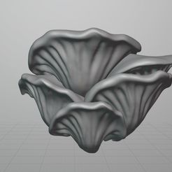 Screenshot-2023-09-07-173354.jpg Fichier STL Étagère murale en forme de champignon à chapeau ondulé・Idée pour impression 3D à télécharger