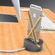 Hockey Iphone Stand Stick (3).jpg Themed iPhone Stand - Tesla, FORTNITE, Batman or Hockey