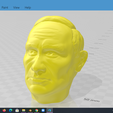 12.png Vladimir Putin Head detailed 3D printable