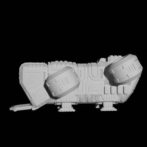 BU-11-side-view.jpg STL file Bull class civilian transport shuttle・3D printable model to download, BitsBlitzDesigns