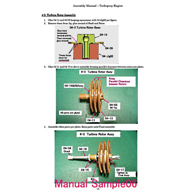 Manual-Sample06.jpg Download file TURBOPROP ENGINE ASSEMBLY MANUAL (Option) • 3D printer model, konchan77