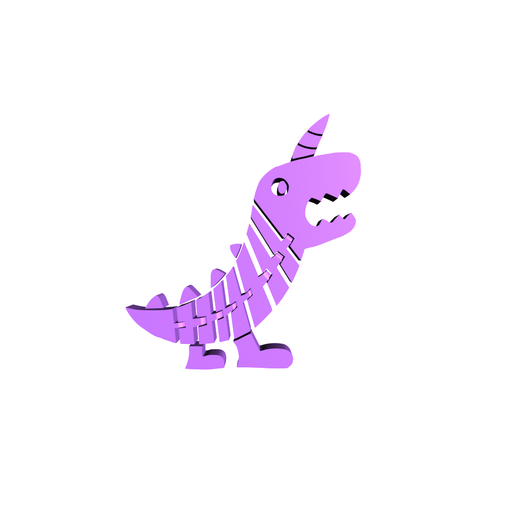 flexi dinosaur 3D model