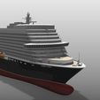 6.jpg MS Queen Anne, Cunard new cruise ship printable model, full hull and waterline