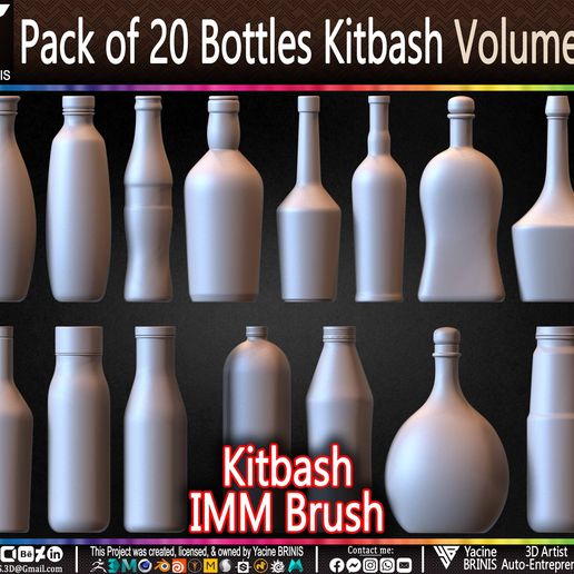 Pack-of-20-Bottles-Kitbash-Volume-03-Sculpted-by-Yacine-BRINIS-Set-027.jpg Pack of 20 Bottles Kitbash Volume 03