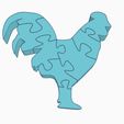 gallo.jpeg Rooster, chicken and elephant puzzle - rompecabezas