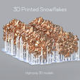 SF_Renders_01.png 3D Snowflake Set of 24  STL Files for 3d Printing DiY Printable Сhristmas Décor Model Christmas Snowflake STL 3D File