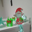 elf-on-the-shel-with-snowflakes.jpg Набор для 3D-печати Articulated Festive Elf on the Shelf с аксессуарами elf flexi Feet