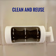 b.png Shower- Bath- Tub-  Hair Catcher with Ratcheting Handle – Prevents Clogs, Easy Clean, Fun to Use! Wall Mounted Adhesive- Re-Usable