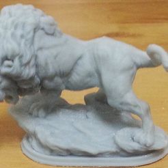 1.jpg Fichier STL Sculpture d'un Lion Puissant・Objet imprimable en 3D à télécharger