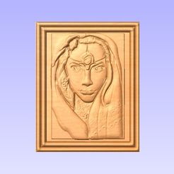face woman.jpg Télécharger fichier STL gratuit visage de femme • Objet imprimable en 3D, marctull297