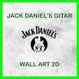 | JACK DANIEL'S GITAR WALL ART 2D JACK DANIEL'S GITAR WALL ART 2D