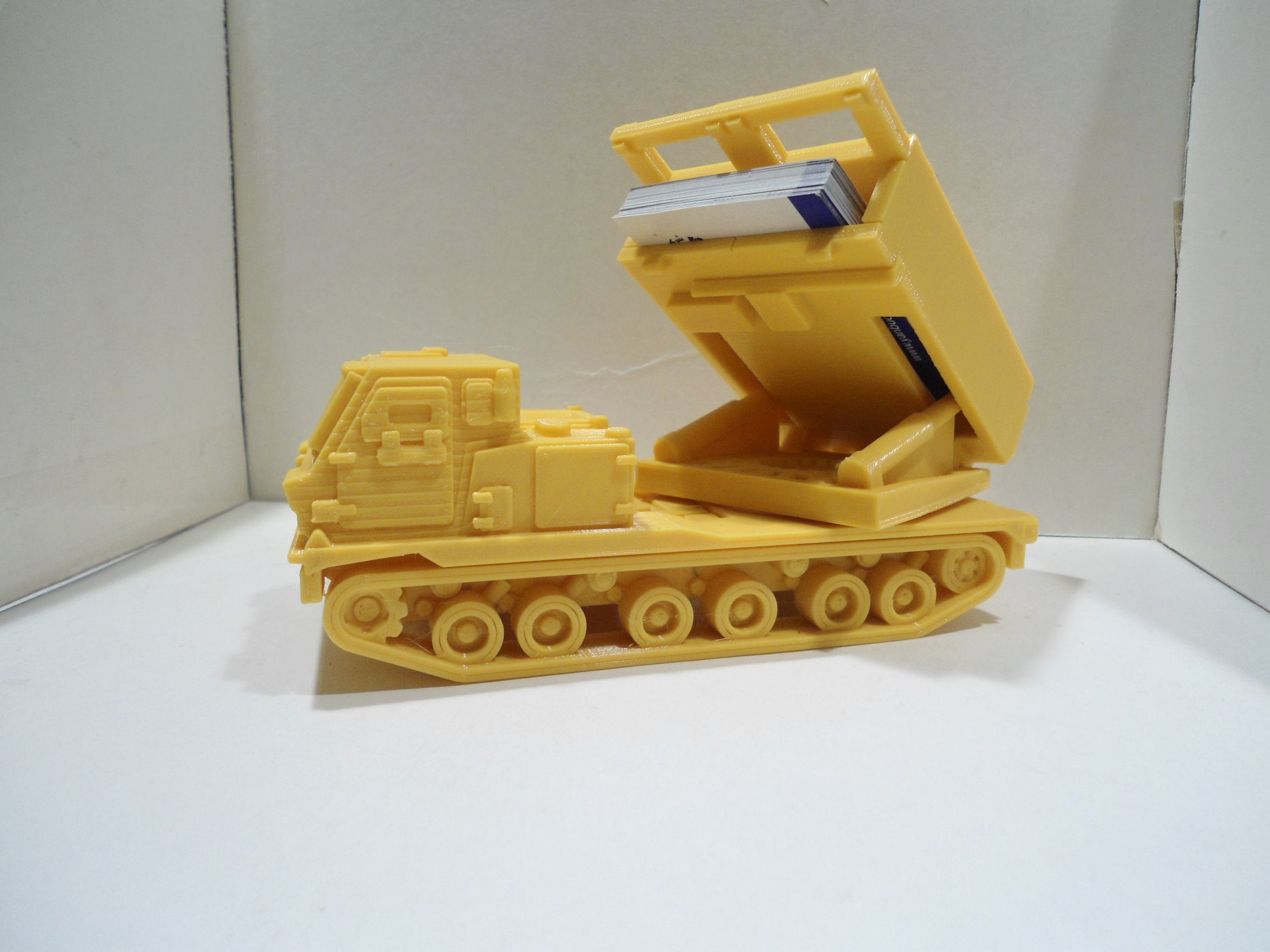 Download STL file Missiles Launcher Business Card Holder • Model to 3D