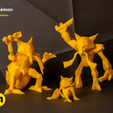 pokemon-low-poly012.png Archivo 3D Colección Pokemon Low Poly 151・Design para impresora 3D para descargar
