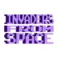 INVADERS_FROM_SPACE.stl SPACE INVADERS - Wall Decoration | Logo