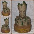 Groot Buste Groot Sculpture
