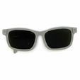 Back.jpg Crybaby Asymmetrical Sunglasses - a unique twist on a classic design, now available as a royalty-free STL file