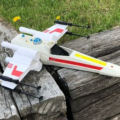 IMG_1075.JPG Бесплатный STL файл Kenner Xwing Replacement Wings・Дизайн 3D принтера для загрузки