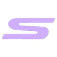 Letra S.stl Emblema Opel GSI 16V / Emblema Opel GSI 16V