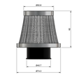 FilterDims.png Intake air cone filter housing