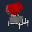 Skizzenansicht.png Snow Cannon shaped Air Cooler - Ultrasonic Cooler