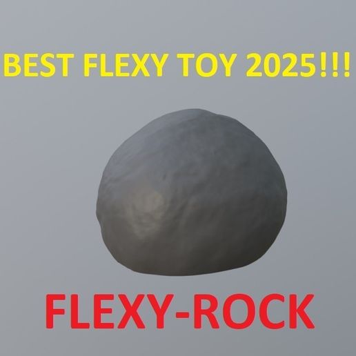 🪨 Flexy-toy segmented rock・ STL File for 3D printing・Cults