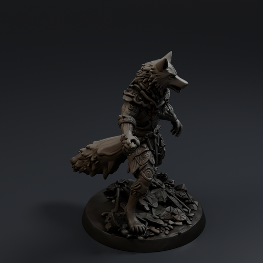 Werewolf 2 3D printable STL miniature