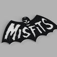 1.png MISFITS Logo horror punk Skull Skull Punk Bat Bat Demon Wall Picture