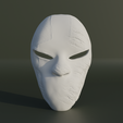 11.png Injured Face Mask - Superhero Cosplay Mask 3D print model