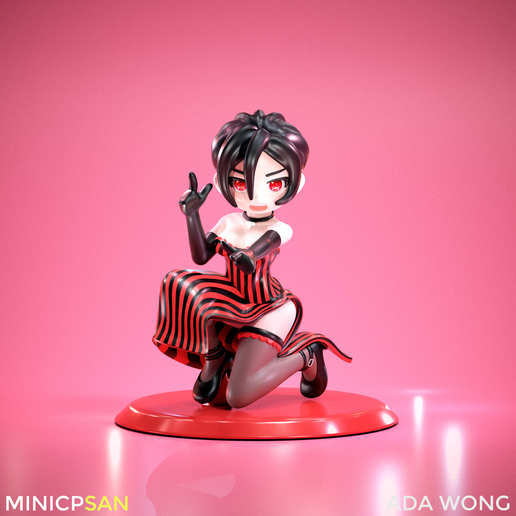 Mini Ada Wong Dress Outfit 02 - Residual Evil Game Figure - 3D Printing  3D File for 3D printingCults