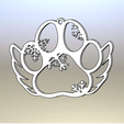huella.png Doggie paw print ornament for the tree