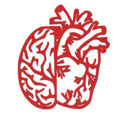 untitled.144.jpg STL file Brain and heart logo・3D print model to download