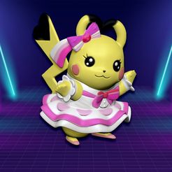 1.1.jpg STL file PIKACHU POPSTAR by TUNA HOBBY・Design to download and 3D print, TunaHobby
