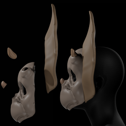 1a.png Triceratops Dinosaur Mask